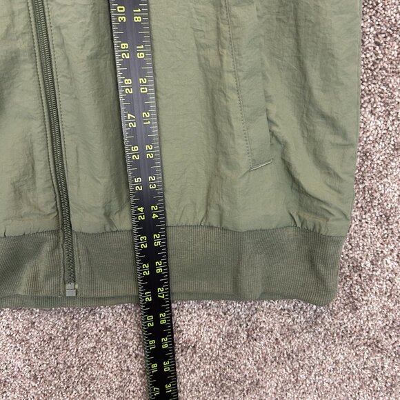 Xersion Men's Bomber Jacket Size M Green Full Zip Track Pockets Woven NWT $55 - Picture 11 of 15